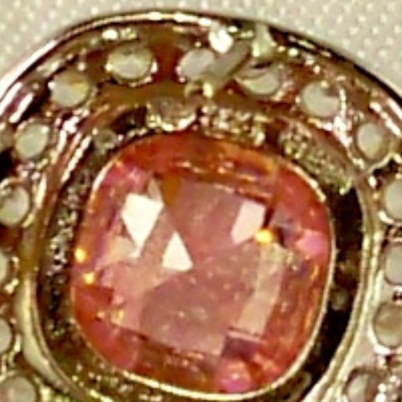 NEW Charles Winston Pink Doublet Cubic Zirconias Silver Necklace, Earrings - Picture 8 of 9